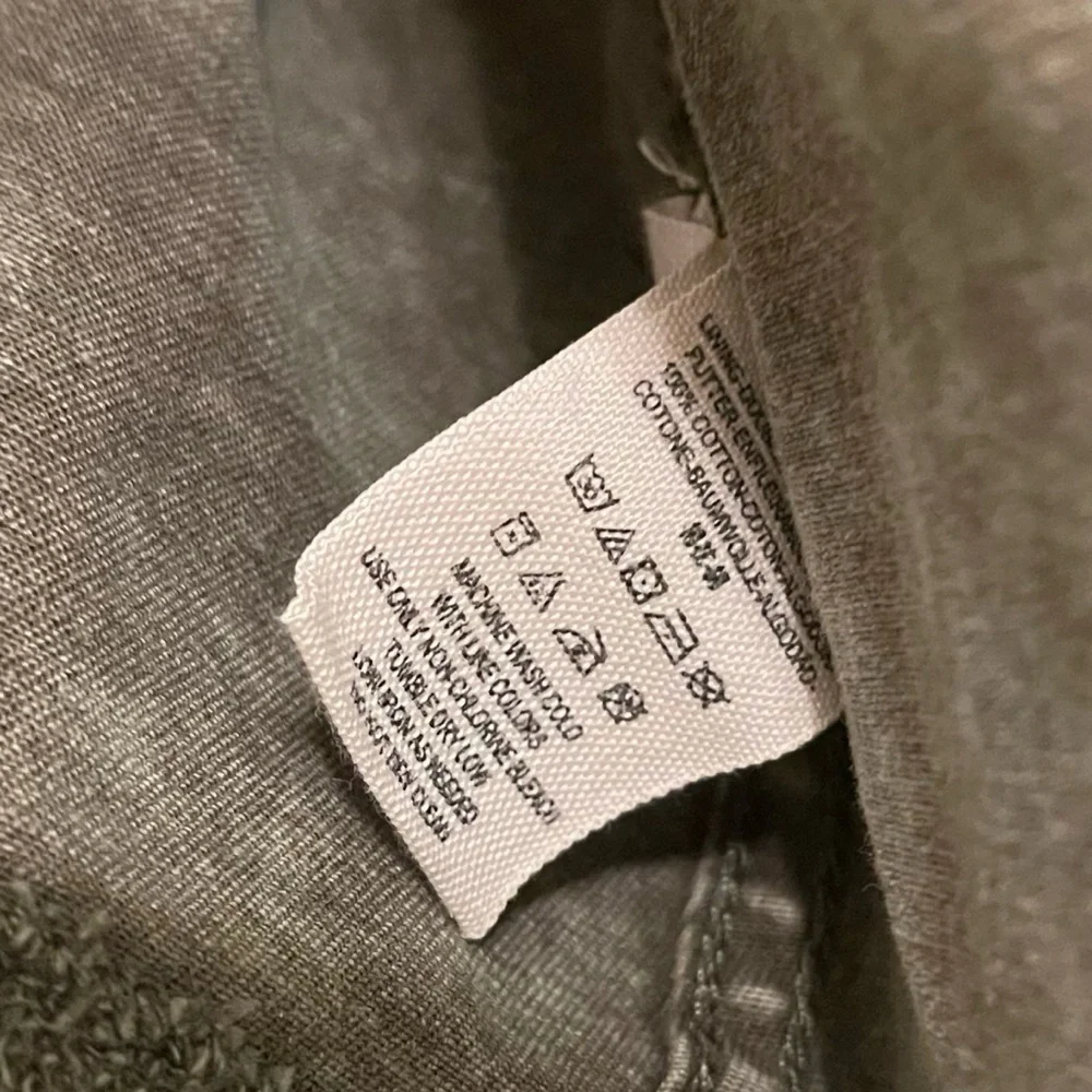 ❤️ Free People Army Green Stretch Twill Moto Collapsing Front Jacket - Picture 9 of 11
